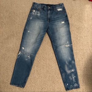 Abercrombie and Fitch High Rise Girlfriend Jeans